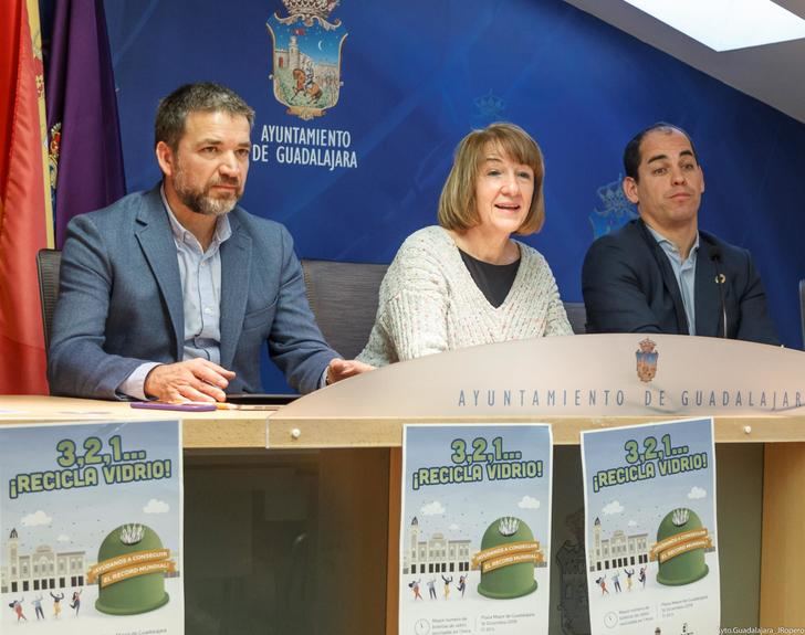 El Ayuntamiento de Guadalajara anima a lograr un récord mundial el próximo lunes siendo la ciudad del mundo que más botellas de vidrio recicle en una hora