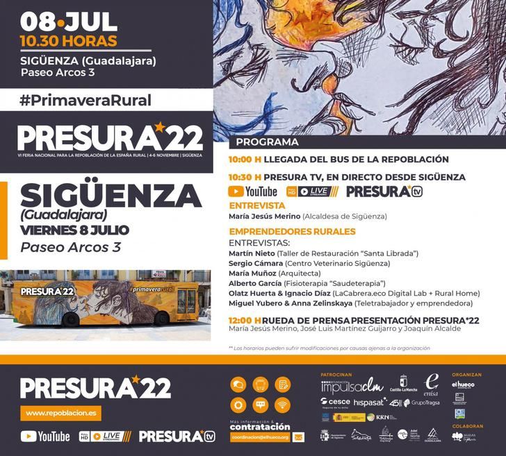 El Autobús de la Repoblación llega a Sigüenza en gira de 2022