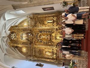 Inaugurado el retablo de la Iglesia de Romancos, que ha sido recuperado y restaurado con la ayuda Leader de FADETA