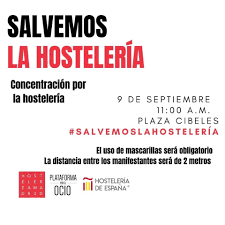 Los bares, restaurantes y hoteles de Guadalajara participarán en la Concentración/Protesta del 9 de septiembre en Madrid
