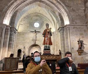 Dos años después, San Vicente volvía a procesionar por las calles de Sigüenza