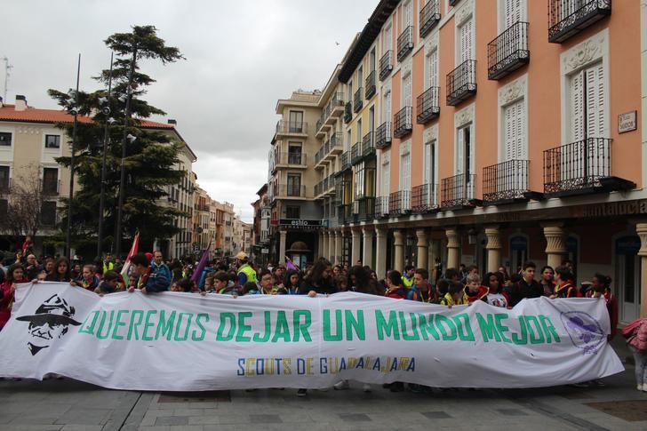 Los Scouts de Guadalajara marchan por la conservación del Medio Ambiente