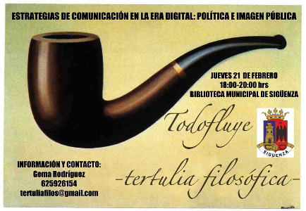 Desde octubre, una vez al mes, también tertulia filosófica en Sigüenza