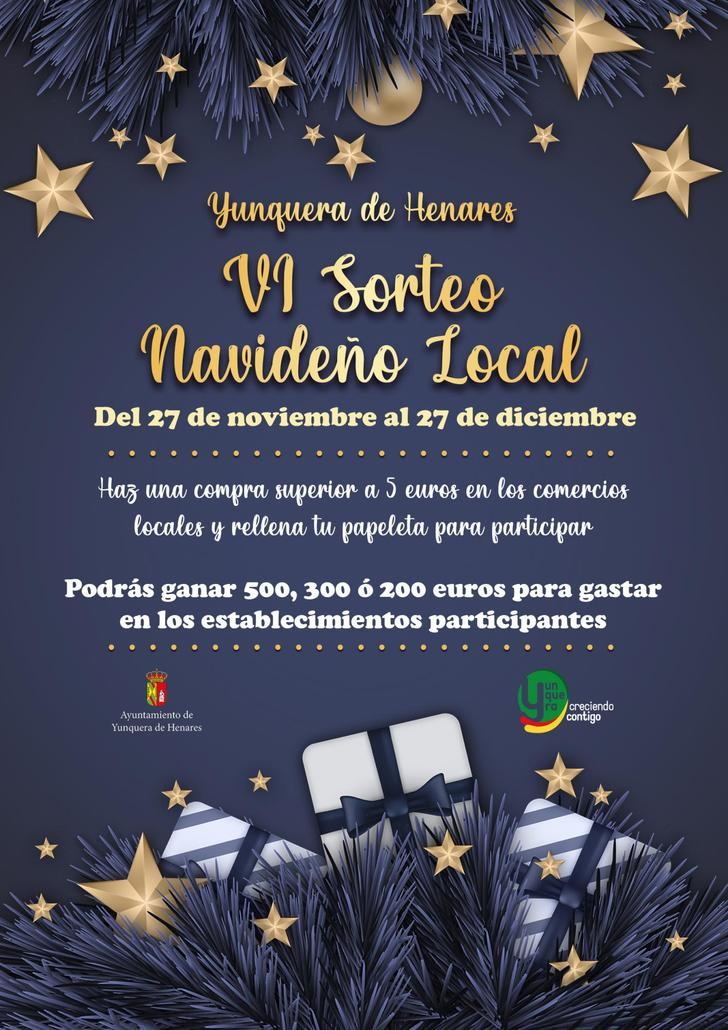 El 27 de noviembre comienza en Yunquera de Henares el VI Sorteo Navideño Local