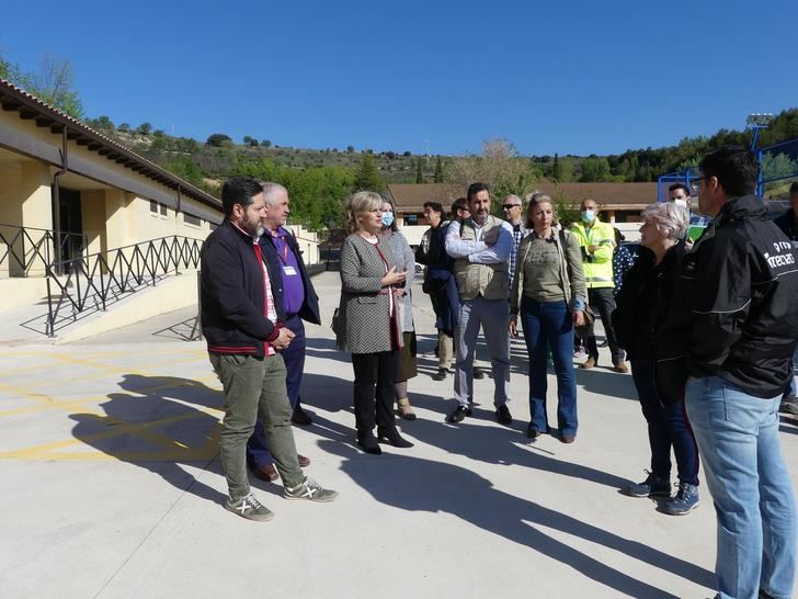 La subdelegada del Gobierno supervisa un ejercicio de activación de la ECD de Brihuega para comprobar su correcto funcionamiento