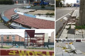 Vecinos azudenses de El Vidrio denuncian abandono, ratas, suciedad y problemas de accesibilidad en el barrio