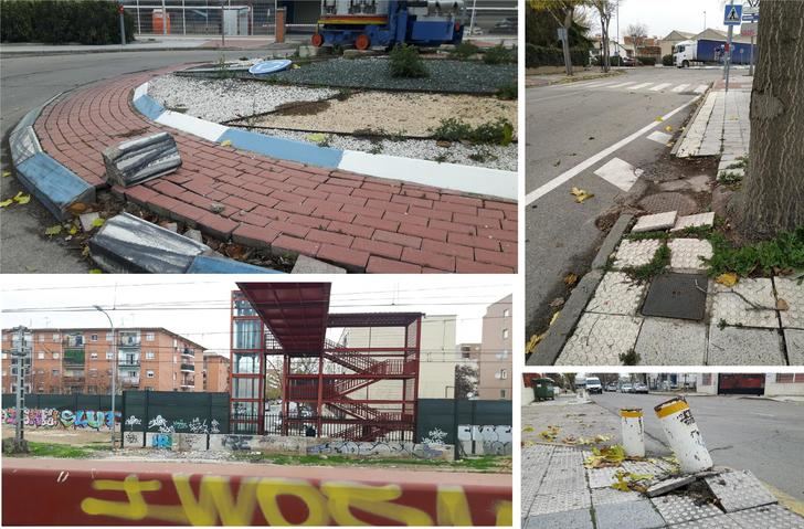 Vecinos azudenses de El Vidrio denuncian abandono, ratas, suciedad y problemas de accesibilidad en el barrio