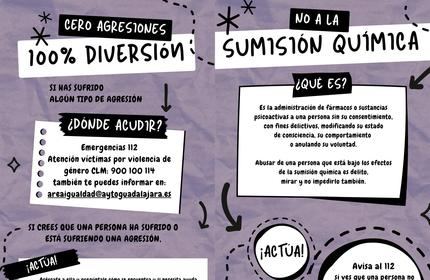 El Ayuntamiento de Guadalajara lanza por primera vez una campaña sobre cómo prevenir la sumisión química en la Feria Chica