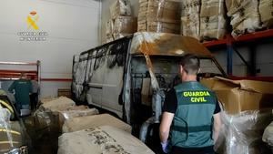 Incautadas más de dos toneladas de marihuana en el Polígono industrial La Quinta de Cabanillas del Campo