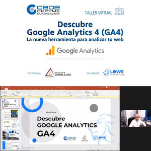 Medio centenar de asistentes pudieron descubrir los principales puntos de google analytics 4 gracias a CEOE CEPYME Guadalajara
