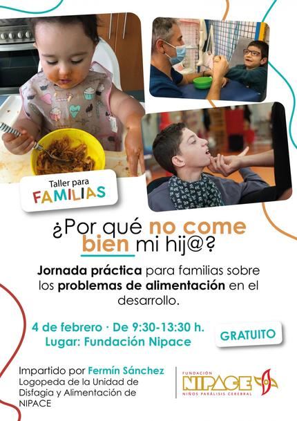 Fundación NIPACE organiza un taller para familias sobre los problemas de alimentación en el desarrollo