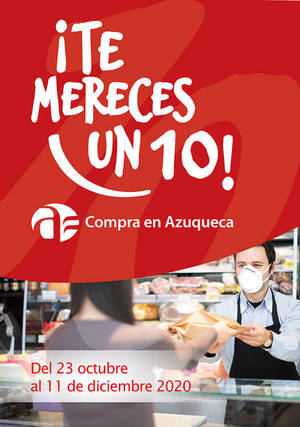 El Ayuntamiento de Azuqueca pone en marcha la campaña de apoyo al comercio y la hostelería local 'Te mereces un 10'