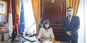 La nueva subdelegada del Gobierno en Guadalajara, Mercedes Gómez, ofrece puertas abiertas al servicio de los ciudadanos y de la provincia