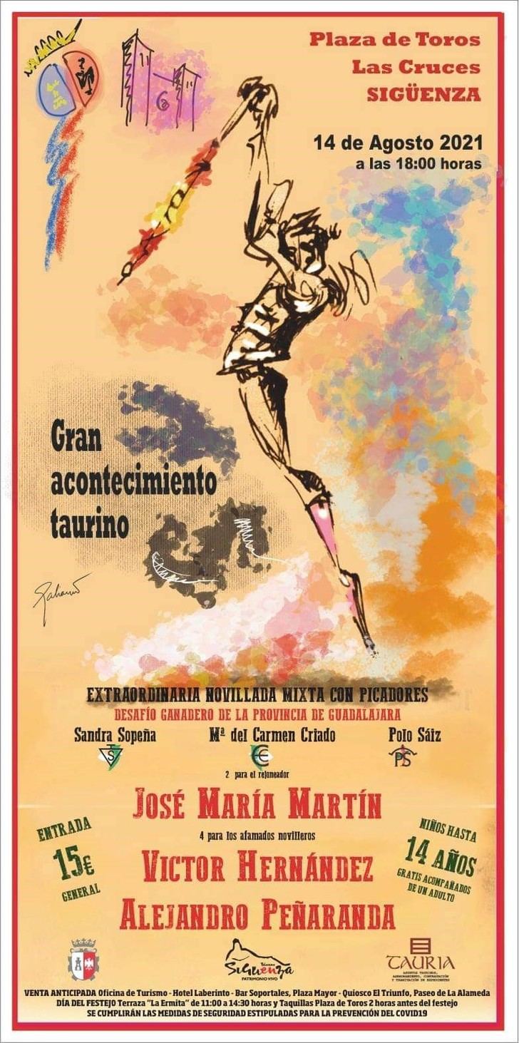 Tauria Guadalajara ha confeccionado un atractivo cartel para la vuelta de los toros a Sigüenza