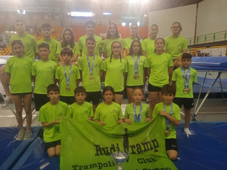 El Ruditramp Cabanillas «se sale» en el Campeonato de España de Gimnasia de Trampolín