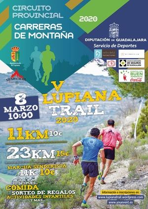 El domingo 8, V Lupiana Trail, primera prueba del Circuito de Carreras de Montaña Diputación de Guadalajara
