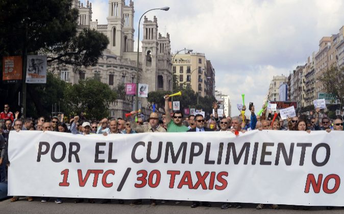 Los taxistas denuncian que 