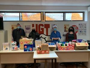 UGT dona material escolar y productos de primera necesidad a Cruz Roja en Guadalajara para ayudar a personas vulnerables