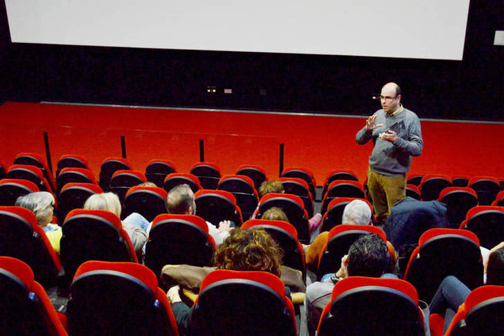 Una de las sesiones del curso pasado en la sala de cine del EJE. Fotografía: Álvaro Díaz Villamil / Ayuntamiento de Azuqueca