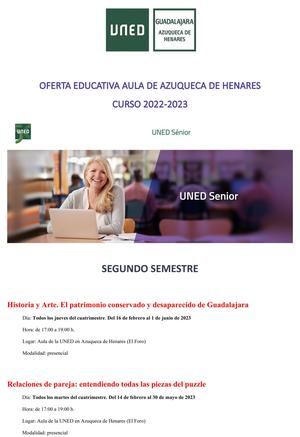 El Aula de Azuqueca acoge este semestre dos nuevas asignaturas de UNED Sénior