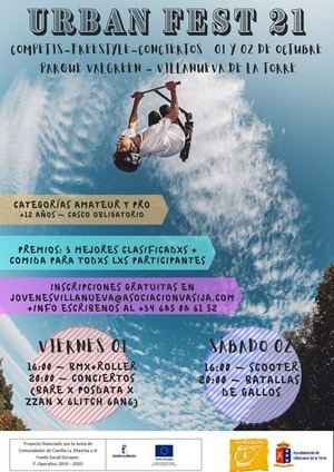 Villanueva de la Torre propone deporte y cultura urbana para la juventud con una nueva edición de su Urban Fest