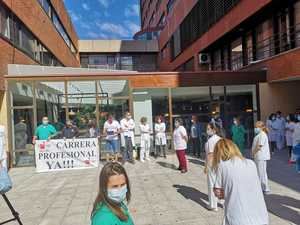 Exigen, en Guadalajara, a Page que cumpla con su compromiso electoral de devolver la Carrera profesional a los trabajadores del SESCAM