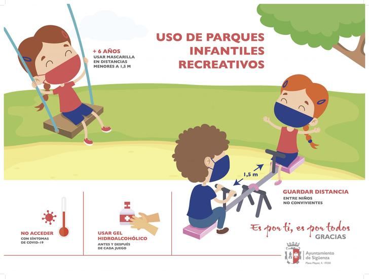 Reabren los parques infantiles de Sigüenza