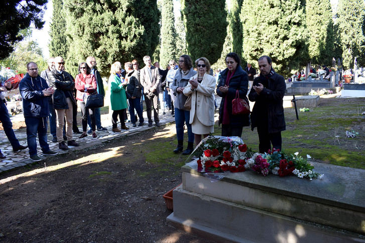 La ministra Magdalena Valerio asiste al acto del PSOE Guadalajara en recuerdo a los que murieron defendiendo la libertad en la Guerra Civil