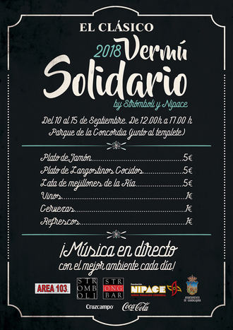 Fundación Nipace y Strómboli organizan el V Vermú Solidario de las Ferias de Guadalajara