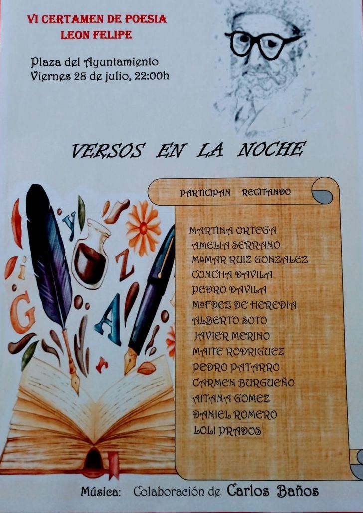 Este viernes, versos en la Plaza del Ayuntamiento de Almonacid de Zorita