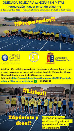 Villanueva de la Torre inaugura sus pistas de atletismo tras su reforma integral con una Quedada solidaria de 12 horas
