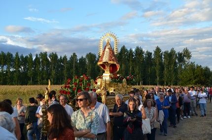 La Virgen de La Granja ya está en Yunquera de Henares tras una emotiva y multitudinaria procesión