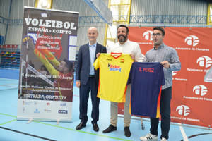 El 6 de septiembre, partido internacional de las selecciones de voleibol de Espa&#241;a y Egipto, en el Ciudad de Azuqueca