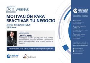 CEOE-CEPYME Guadalajara programa una Webinar Motivacional para la Reactivaci&#243;n de los Negocios 