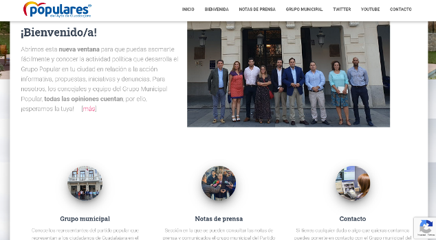 El PP pone en marcha un nuevo canal de información a través de la web ppayuntamientoguadalajara.es