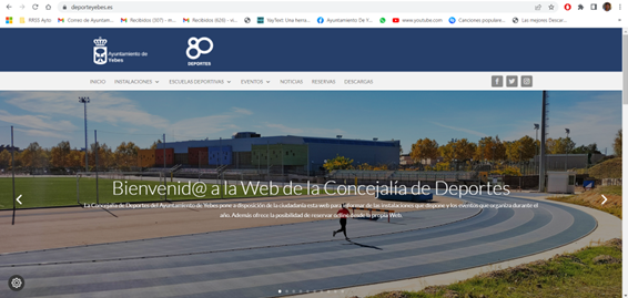 La nueva web de Deportes de Yebes centraliza la información sobre ofertas, instalaciones municipales, actividades y servicios