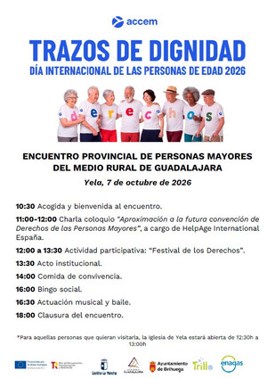 Yela acoge el Encuentro Provincial de Personas Mayores bajo el lema "Trazos de dignidad"