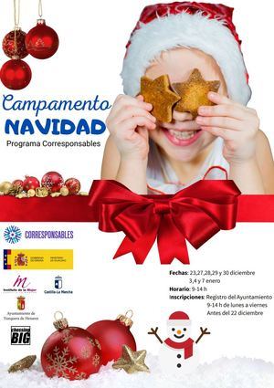 Abierta la inscripción para participar en el Campamento Navideño de Yunquera de Henares