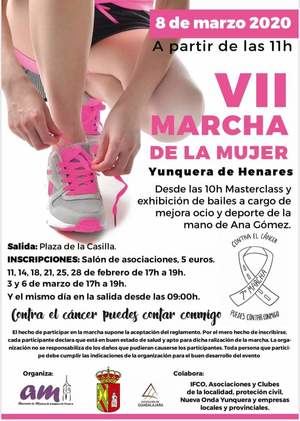 La VII Marcha de la Mujer de Yunquera de Henares llevar&#225; el lema &#8216;Contra el c&#225;ncer puedes contar conmigo&#8217; 