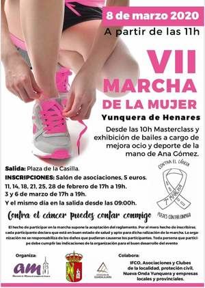 La VII Marcha de la Mujer de Yunquera de Henares llevará el lema Contra el cáncer puedes contar conmigo