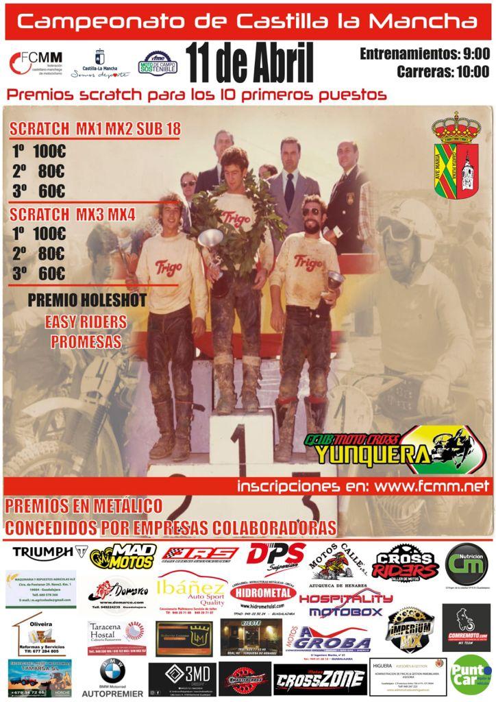 Yunquera de Henares acoge este domingo la segunda prueba del Campeonato de Castilla-La Mancha de Motocross