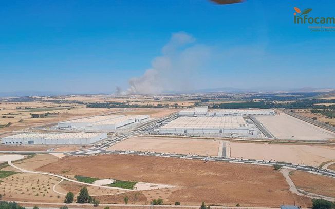 Se declara CONTROLADO el incendio de Yunquera de Henares aunque siguen trabajando 5 medios de extinción terrestre y 18 personas