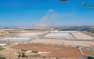 Se declara CONTROLADO el incendio de Yunquera de Henares aunque siguen trabajando 5 medios de extinción terrestre y 18 personas