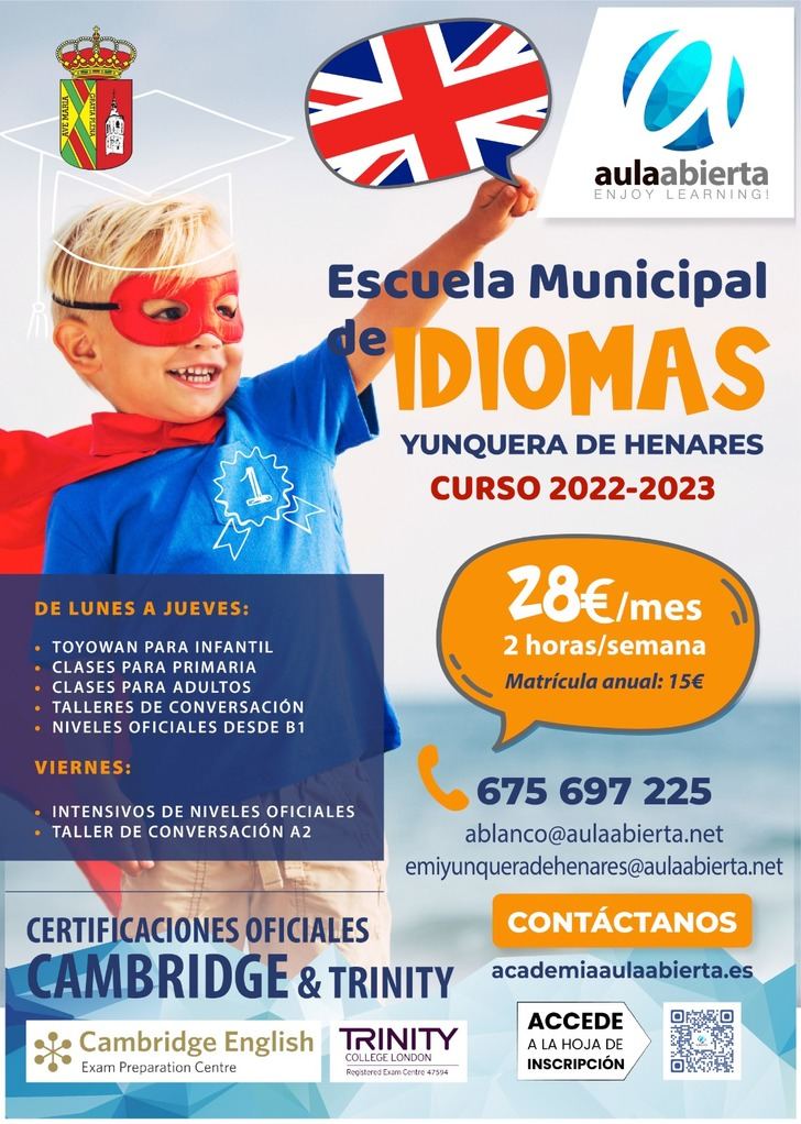 Las Escuelas Municipales de Música e Idiomas afrontan un nuevo curso en Yunquera de Henares