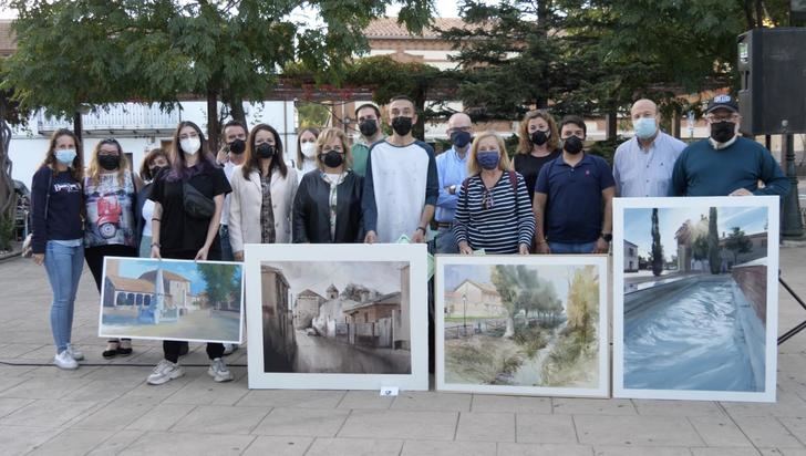 La pintura al aire libre y eventos solidarios llenaron las calles de Alovera el pasado fin de semana