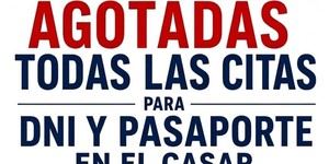 Citas para DNI y pasaporte en El Casar se han agotado