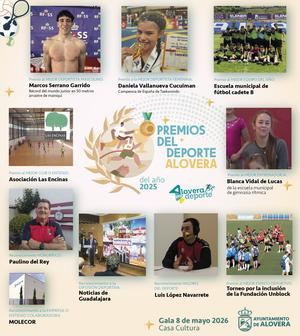Alovera da a conocer los galardones del deporte local