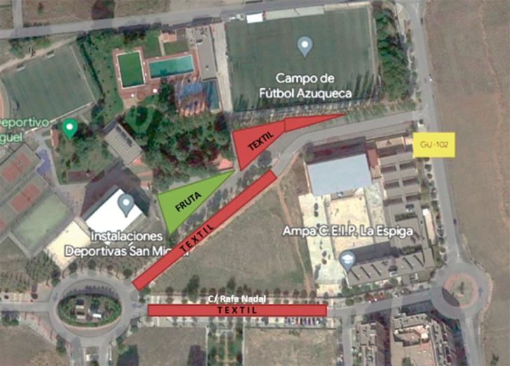 El mercadillo semanal de Azuqueca se instalará desde este miércoles junto al complejo San Miguel