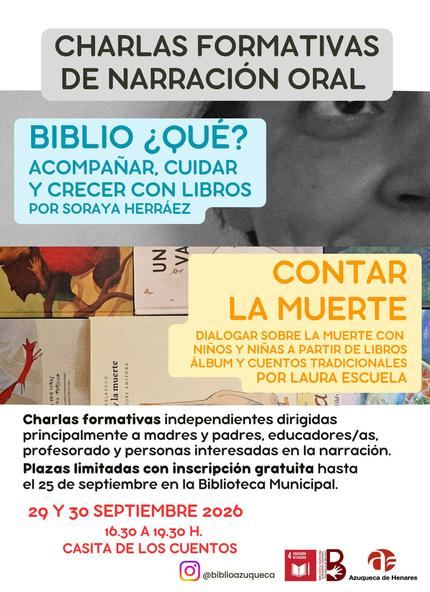 La Biblioteca Municipal Almudena Grandes programa en septiembre dos charlas formativas de animación a la lectura