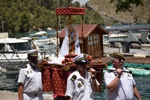 Almonacid de Zorita celebró este sabado la XIX edición de la Procesión Marinera Lago de Bolarque